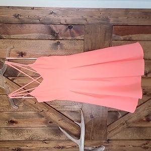 Coral summer dress